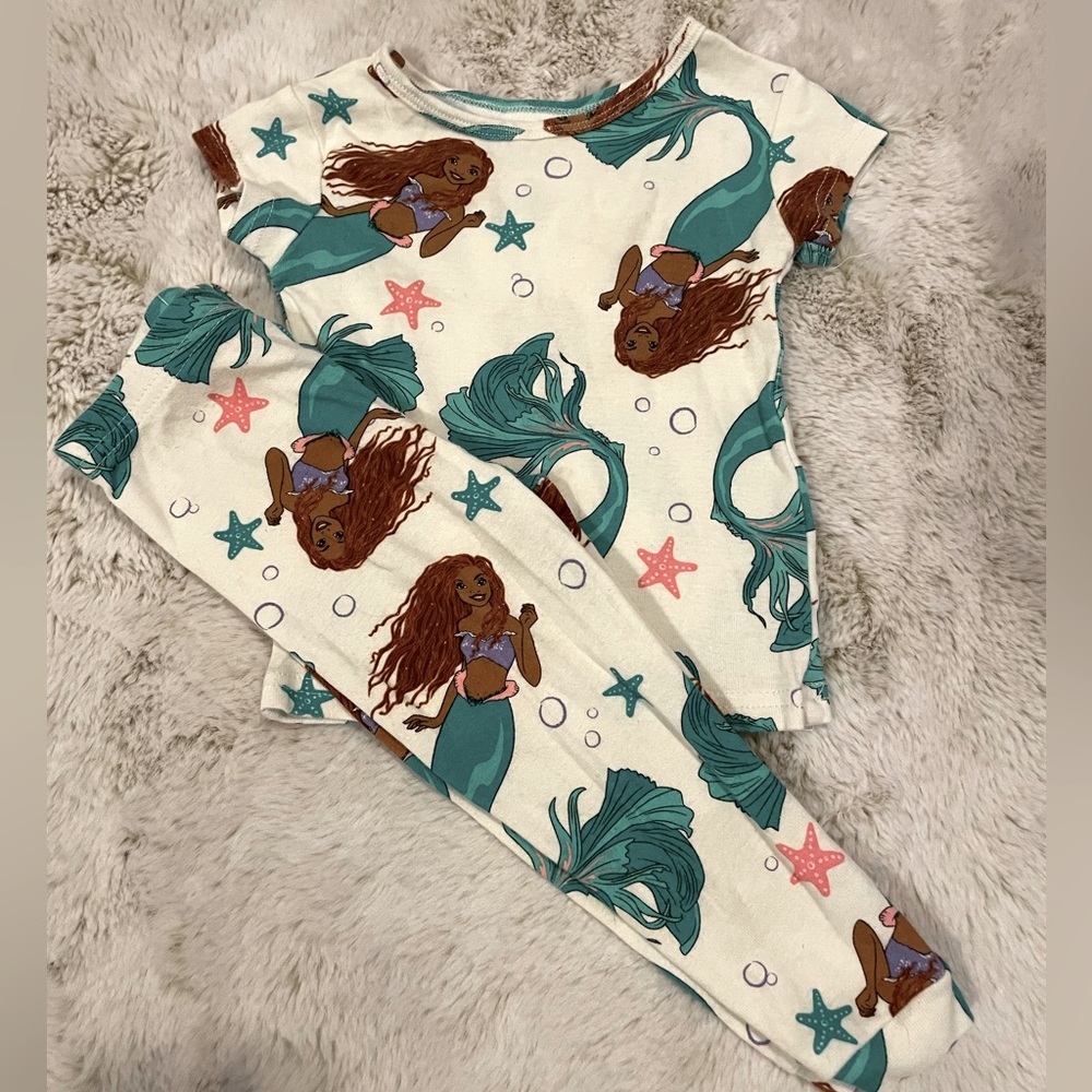 Little Mermaid toddler pjs